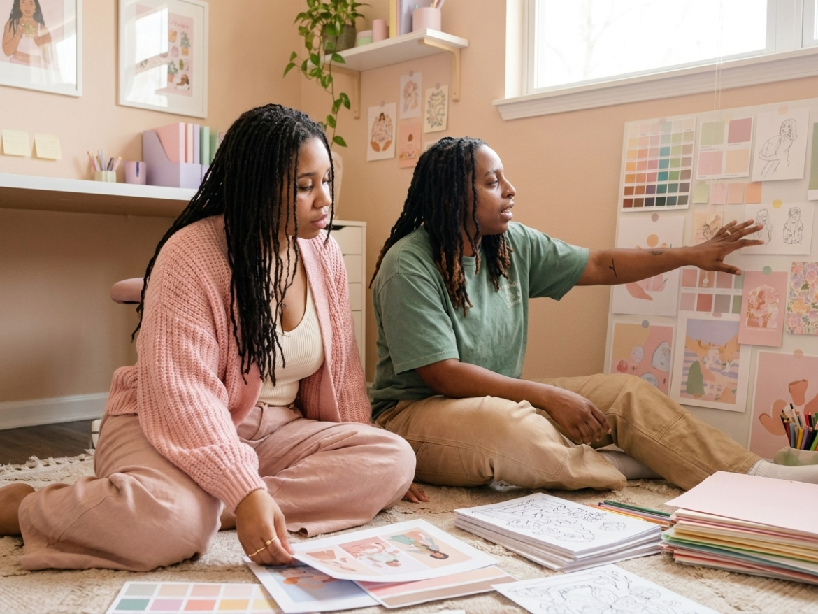 September and Latarshia Hall, founders of Kolor Me Silly